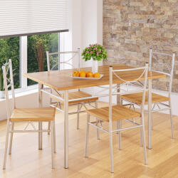 Deuba Set de dining Paul - fag natural