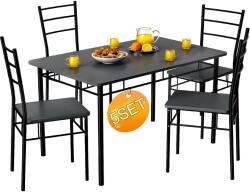 Deuba Set de dining Leo - antracit