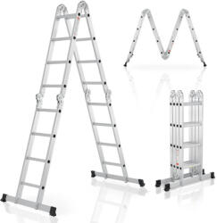 Juskys Scară multifuncțională din aluminiu 470 cm
