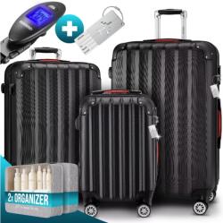 Deuba Set de trolere Baseline cu 3 piese - negru Valiza