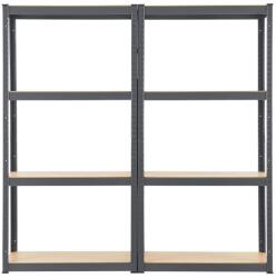 Juskys Set 2 rafturi - 160 x 80 x 40 cm - gri Raft