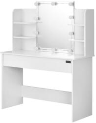 Deuba Masuta de toaleta Lucia cu iluminare LED 108x140x40 cm - alba