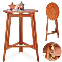 Deuba Masă de bar pliabilă Ø80 cm - acacia