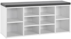 Juskys Banca pantofi 104x30x48 cm - alba Pantofar