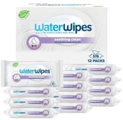 WaterWipes Soothing clean Műanyagmentes nedves törlőkendő 12x60db, 720db