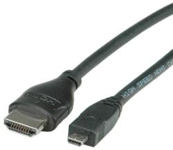 Roline HDMI Micro - HDMI Ethernet Kábel - 2 m