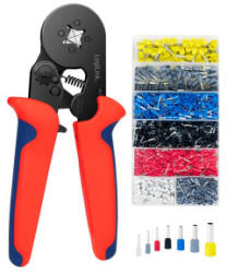 LogiLink WZ0025 önbeálló krimpelő fogó érvéghüvely készlettel (WZ0068)