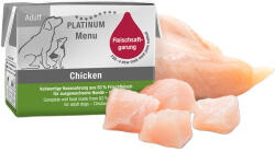 PLATINUM MENU Chicken-nedves kutyatáp felnőtt kutyának csirkehúsból 12x90g
