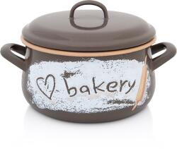 Metalac Oala 4l cu capac din sticla Bakery Metalac email/20cm/4l (386901)