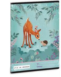 Ars Una My Secret Garden: Őzike mintás négyzetrácsos füzet, A5 (53633392) - jateknet