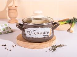 Metalac Oala 1.65l cu capac din sticla Bakery Metalac email/14cm/1.65l (381002)