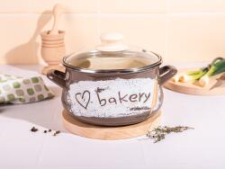 Metalac Oala 2.2l cu capac din sticla Bakery Metalac email/16cm/2.2l (386944)