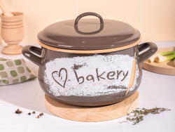 Metalac Oala 4l cu capac Bakery Metalac email/20cm/4l (380995)