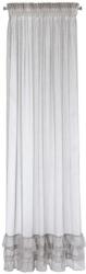 Eurofirany Raja fodros fényáteresztő függöny Ezüst 140x270 cm (328101-80)