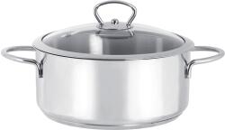 Metalac Cratita 1.4l cu capac din sticla Kulinaria Metalac inox/16cm/1.4l (181662)