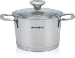 Metalac Oala 1.9l cu capac din sticla Santino Metalac inox/16cm/1.9l (376593)