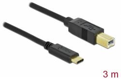 Delock USB 2.0 Type C Átalakító Fekete 3m 83666 (83666)
