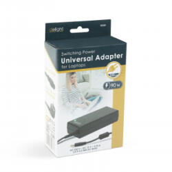 Delight Univerzális laptop/notebook töltő adapter tápkábellel 19 V / 4, 74 A - 5, 5 / 2, 5 mm (55365) (55365)