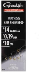 Gamakatsu Carlig Gamakatsu Method Hair Rig Band nr. 14 0.19mm 10cm 8buc (GK.185246.1412.19)