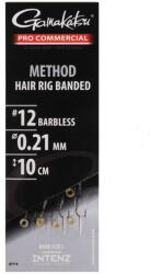 Gamakatsu Carlig Gamakatsu Method Hair Rig Band nr. 12 0.21mm 10cm 8buc (GK.185246.1210.21)