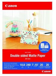 Canon Matte Photo Paper MP-101D 4076C006, 240 g/m2, 7x10cm, 20db, matt, tintasugaras, fehér, fotópapír (4076C006)