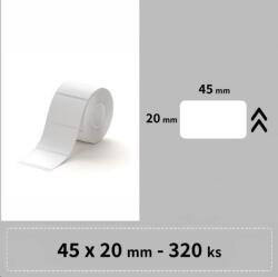 Niimbot A2A18918901, 45x20mm, 320db, fehér önragasztó címkék (A2A18918901)