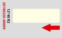 NIIMBOT A2A68301301, 12x40mm, 160db, világos sárga önragasztó címkék (A2A68301301)