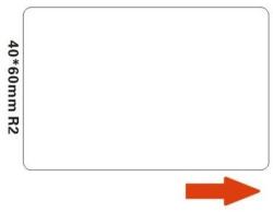 NIIMBOT A2A68651201, 40x60mm, 125db, fehér önragasztó címkék (A2A68651201)
