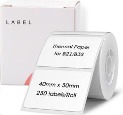 Niimbot A2A88658401, 40x20mm, 320db, fehér önragasztó címkék (A2A88658401)