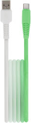 Setty kábel USB - USB-C 1, 5 m 3A KGA-C-1.5320 menta-fehér átmenetes
