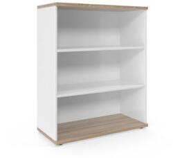 Viva 2 Közepes széles szekrény Viva, 110 x 90 x 42 cm, nyitott polcos, szonoma tölgy/fehér