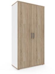 Viva 2 Magas szekrény Viva, 179 x 90 x 42 cm, ajtóval, szonoma tölgy/fehér