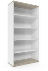 Viva 2 Magas szekrény Viva, 179 x 90 x 42 cm, nyitott, oyster tölgy/fehér