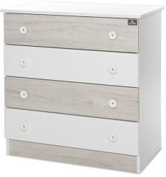 Lorelli Komód - White & amp; Light Oak -új - pepita - 64 990 Ft