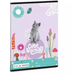 Ars Una Cute Animals: caiet cu pătrățele - 27 -32, A5 (53633682)