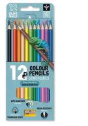 Ars Una Ars Una: Háromszögletű színes ceruza hegyezővel - 12 db-os