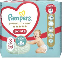 Pampers pants бебешки гащи, Premium Care, номер 3, 6-11кг, 28 броя
