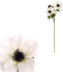 4-Home Művirág Sasanka, 3 virág, 15 x 15 x 55 cm, fehér, fehér