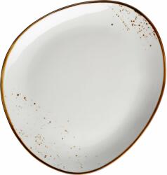 Mäser Ovális tál Pintar White barna pöttyökkel 29x 26 cm, barna, L