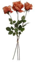 4-Home Művirág Narancssárga rózsa, 74 cm, 3 db, narancssárga