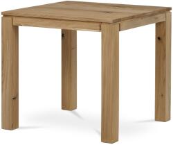 Autronic Étkezőasztal tömör fából, 80 x 80 cm, tölgyfa