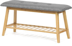 Autronic DR-N1012 GREY2 cipőtartó zsámollyal, 90 x 45 x 30 cm