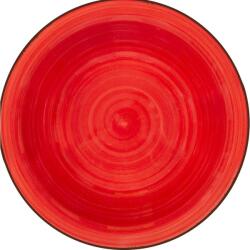 Lamart LT9095 kerámia mély tányér Happy, átmérő21, 5 cm, piros, piros