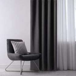 Restilo Blackout Oxford Pleat függöny, fekete, 140 x 245 cm, fekete