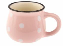 4home Dots kerámia bögre 75 ml, lazac színű , narancssárga, 75 ml