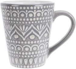 4home Ethnic kőagyag bögre, 300 ml, szürke, szürke