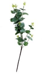 4-Home Műanyag eukaliptusz szár, zöld, 67 cm, arany
