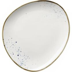 Mäser Ovális tál Pintar White kék pöttyös 26 x 23cm, kék, S