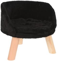 4-Home Sharleen macska kanapé, fekete, 35 x 30 x 35 cm