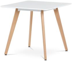 Autronic Szögletes étkezőasztal 80 x 80 cm, fehér